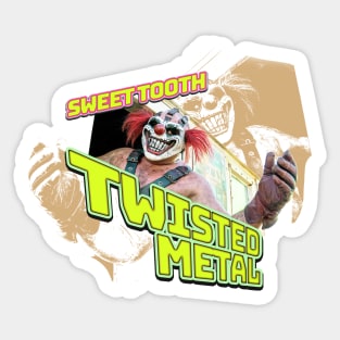 Twisted Metal series Sweet Tooth graphic design by ironpalette Sticker